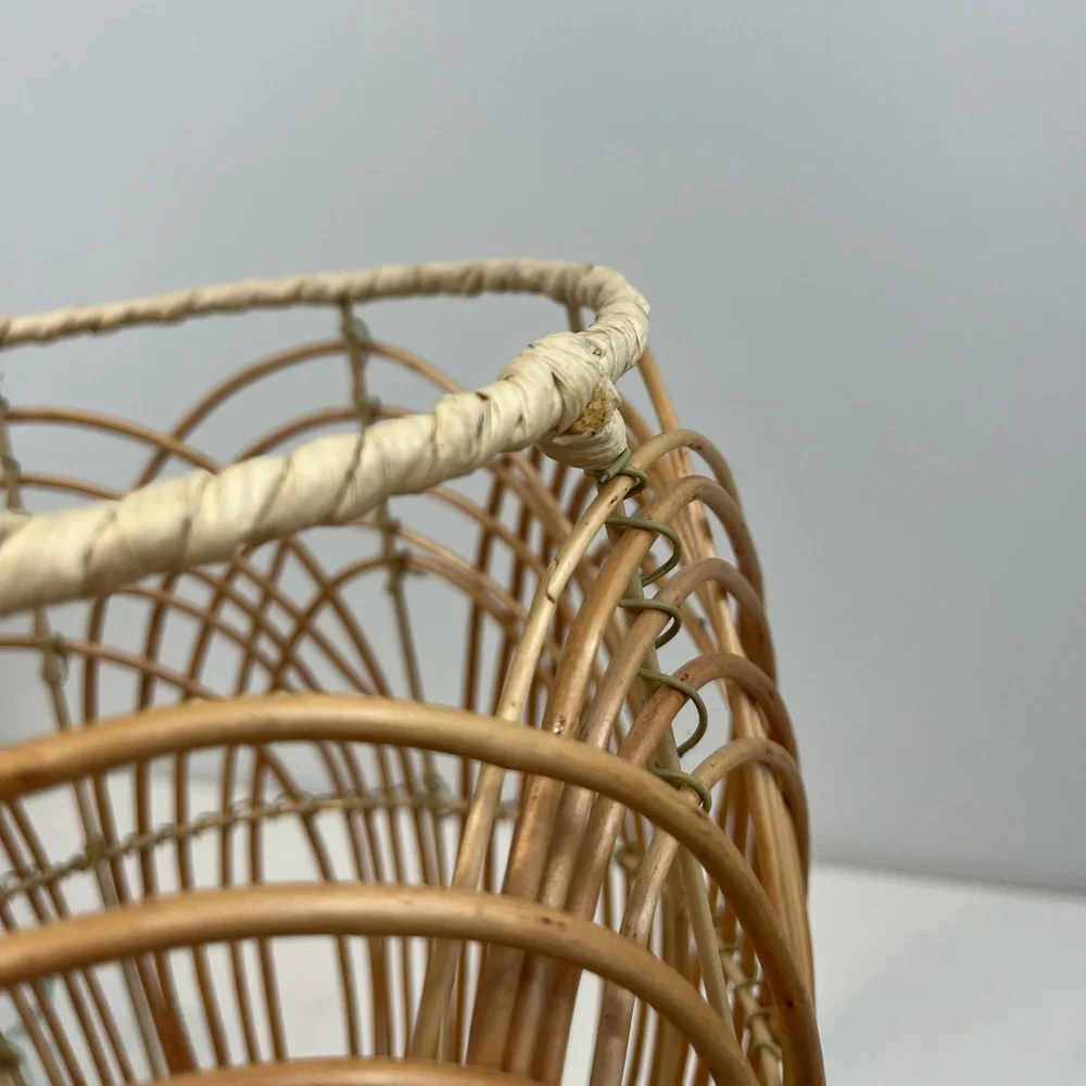 Rattan Wicker Planter Round Arches